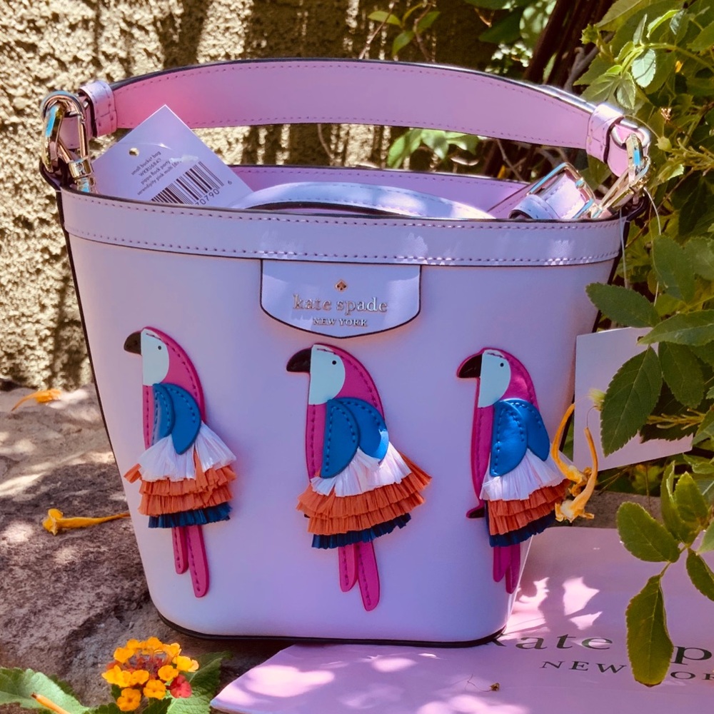 Kate Spade Small pink leather bucket bag - Picture 3 of 16
